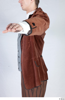  Photos Man in Historical Dress 42 20th century brown jacket historical clothing upper body 0004.jpg